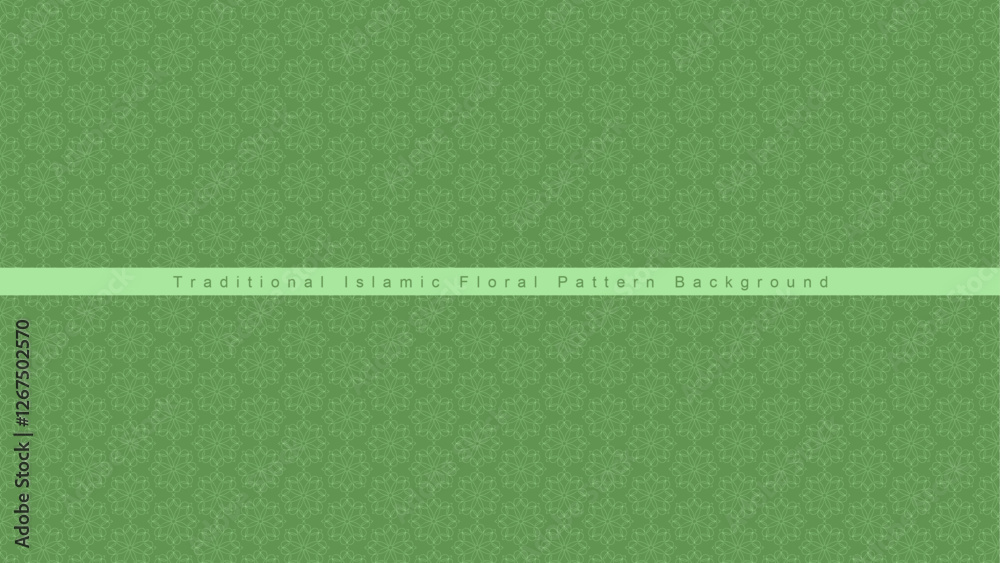 Fototapeta premium Traditional Islamic floral pattern background.