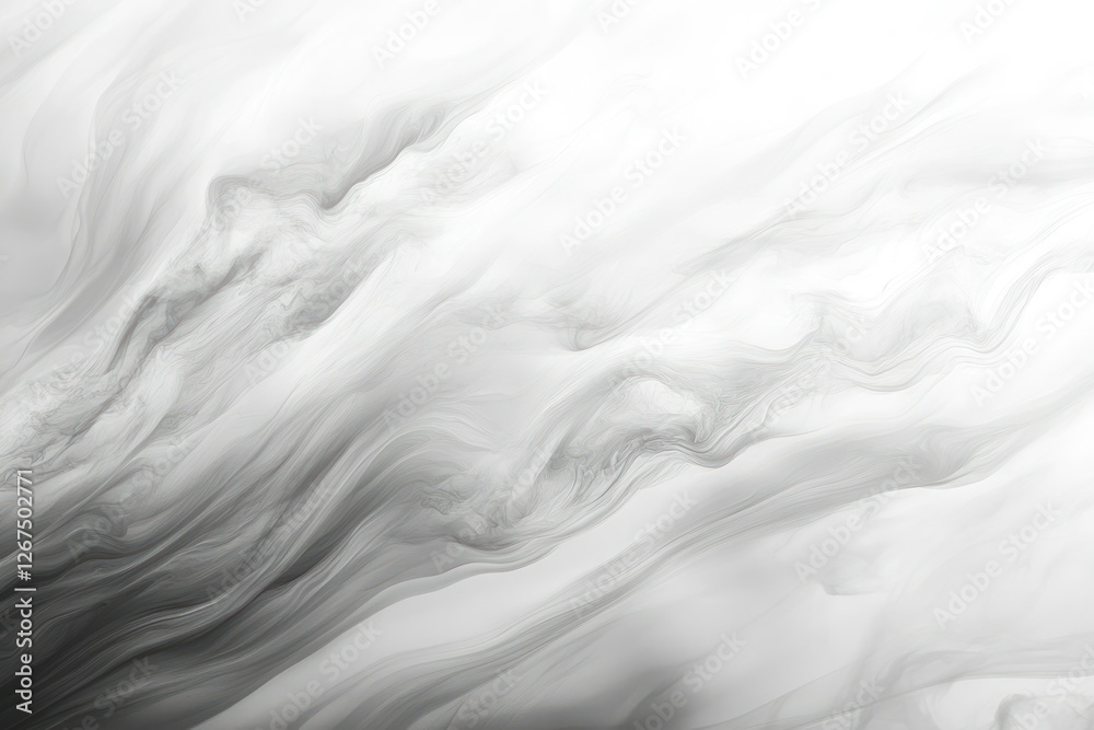 Obraz premium Abstract Black and White Fluid Art Background with Smooth Waves and Textured Patterns