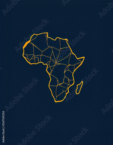 Free vector africa map logo template