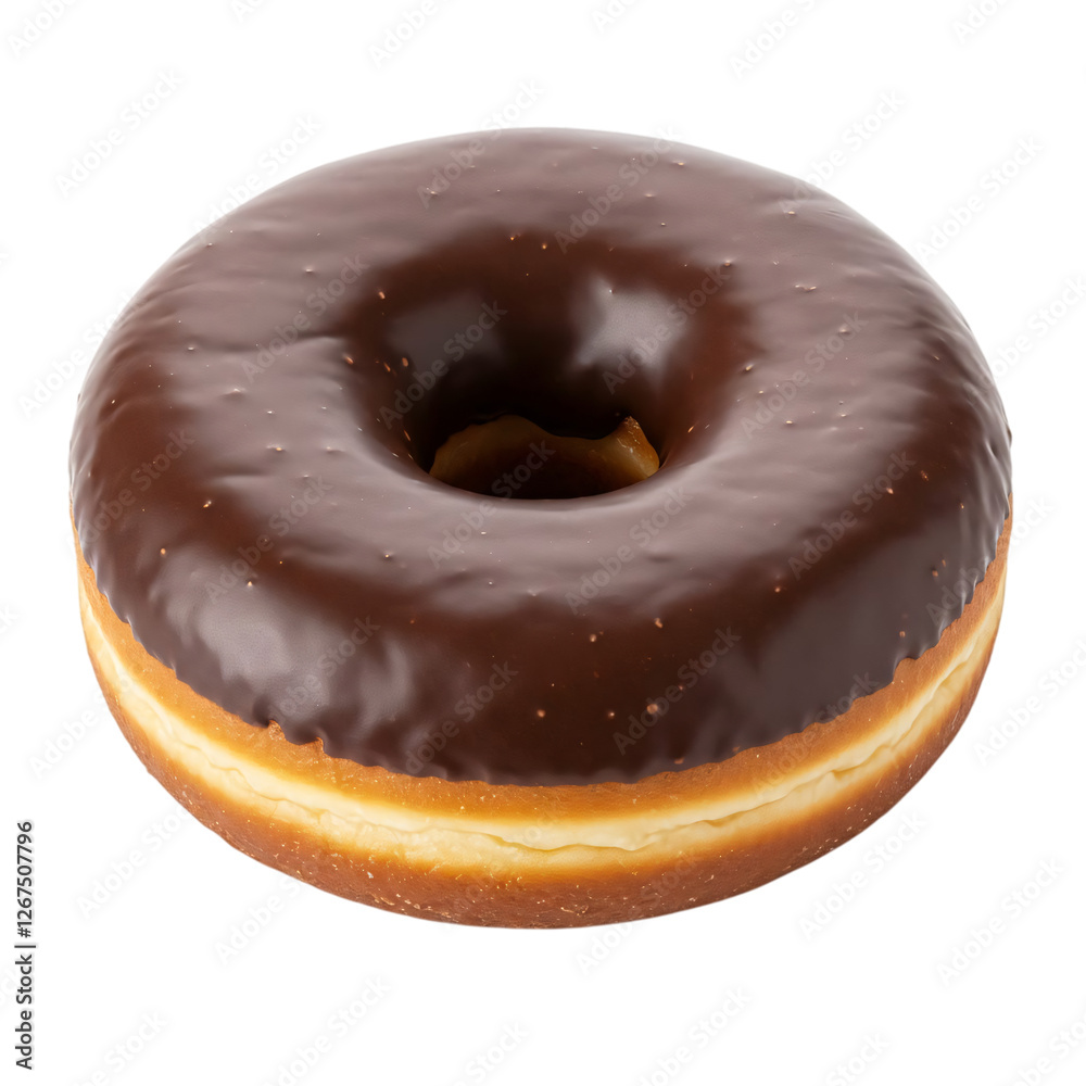 donut with chocolate isolated on tranparent background donut with chocolate isolated on tranparent background
