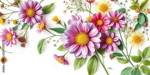 Canvas-Bound Botany: A Symphony of Wildflowers