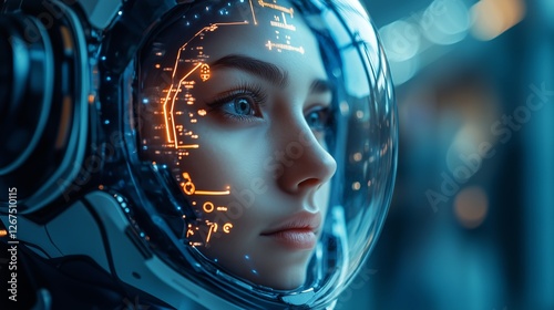 Wallpaper Mural The technological dream of future female astronauts Torontodigital.ca