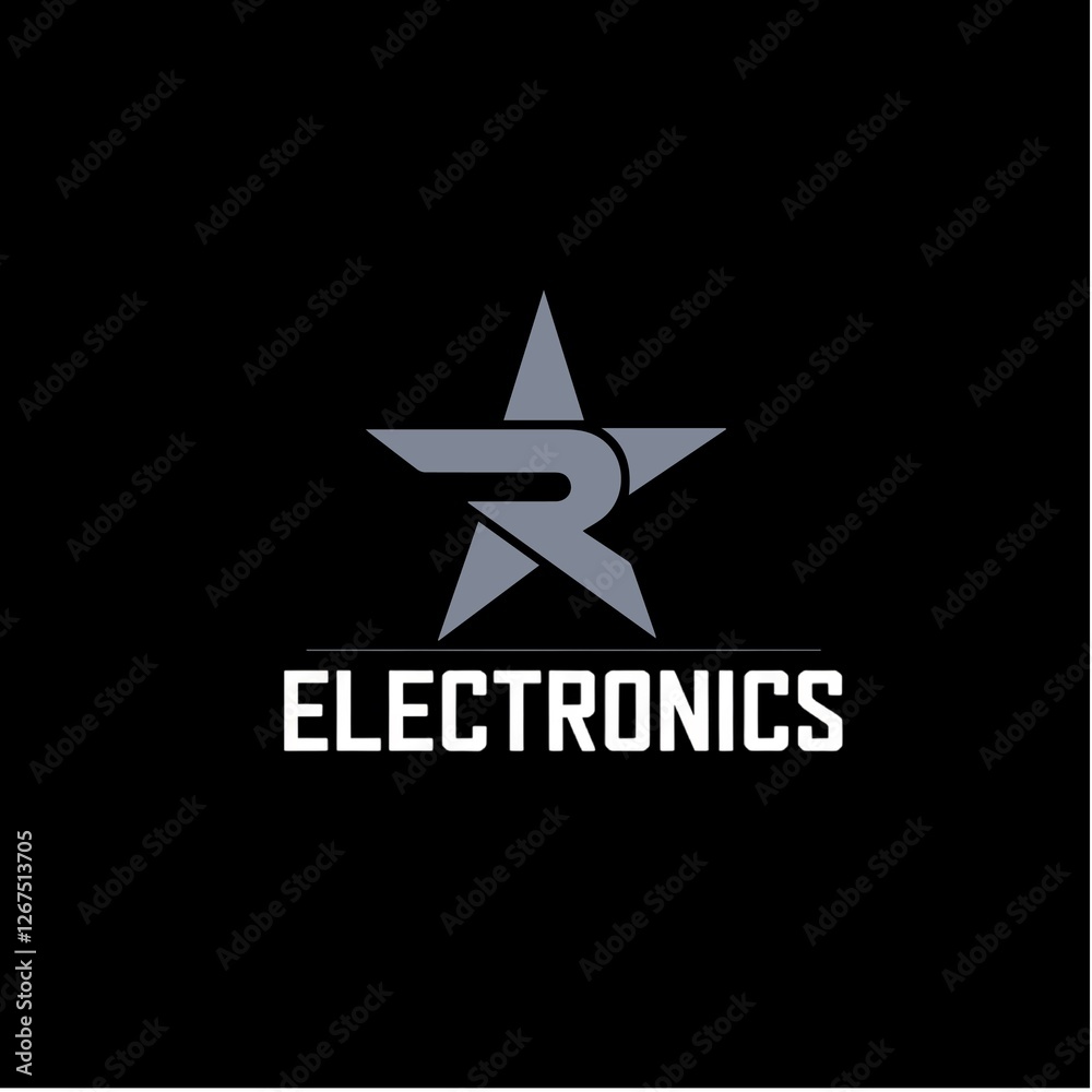 Obraz premium electronic logo 