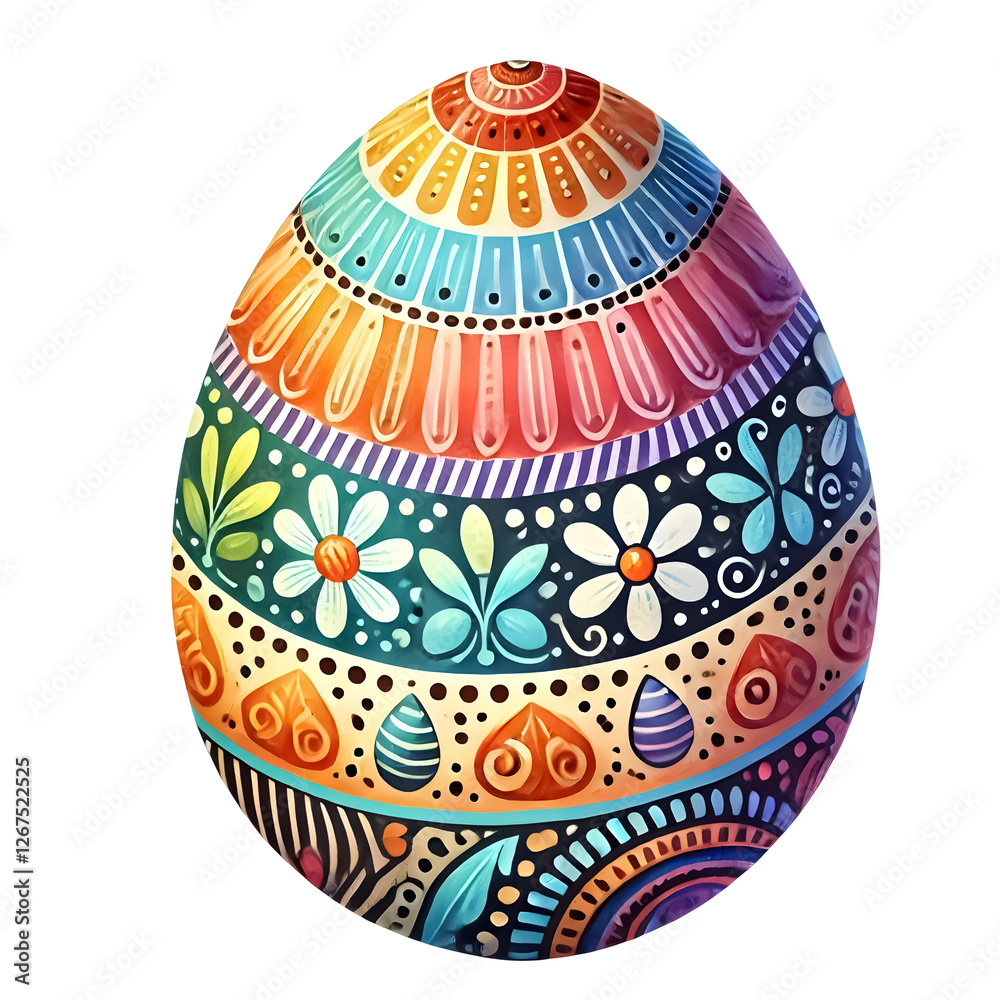 A Colorful Easter Egg. 