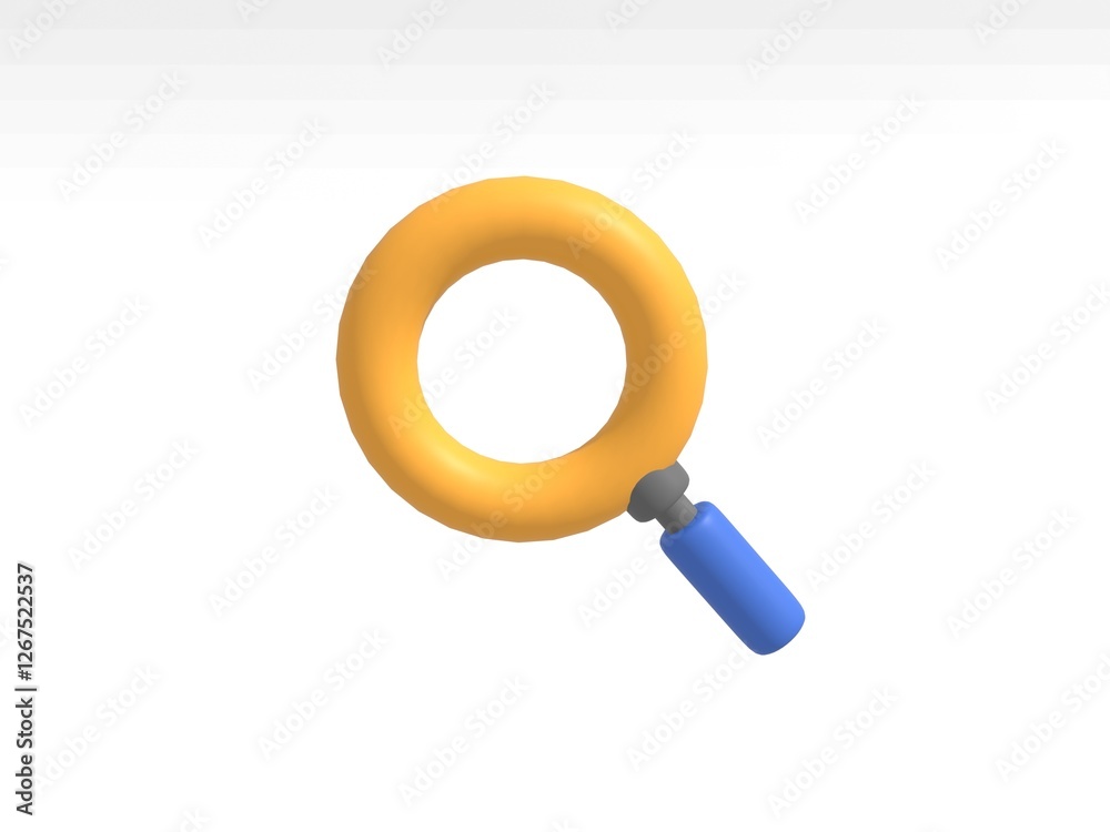 magnifying glass isolated on white magnifying glass isolated on white
