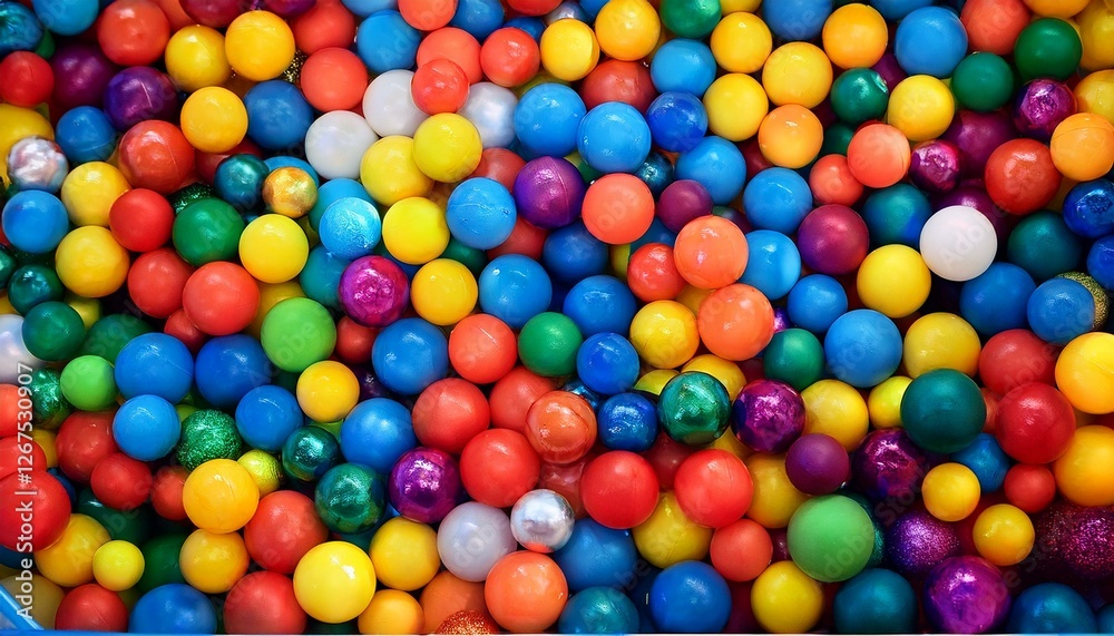 Colorful balls background. Generated image Colorful balls background. Generated image