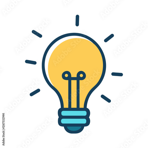 Lightbulb Icon for Creative Ideas, Idea Icon for Conceptual Thinking, Innovation Icon for New Ideas, Creativity Icon for Generating Ideas,