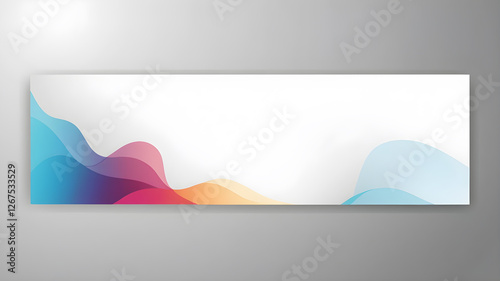 Wallpaper Mural abstract web banner design template. Banner - Design Element Torontodigital.ca