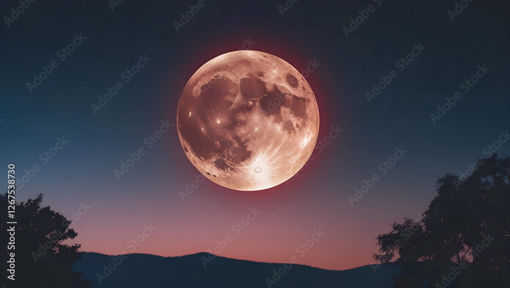full moon rising full moon rising