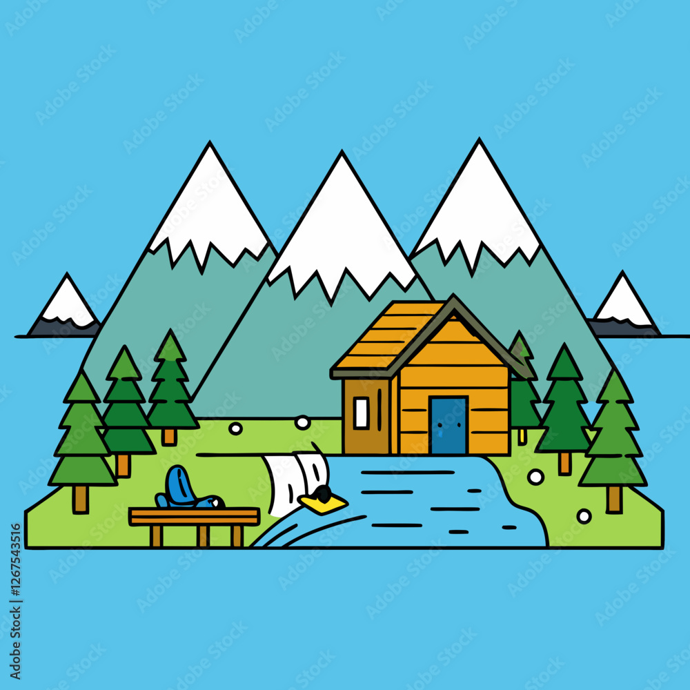 Charming Rustic Fishing Lodge in the Heart of Alaska's Majestic Wilderness A Haven of Wildlife and Waterfalls Charming Rustic Fishing Lodge in the Heart of Alaska's Majestic Wilderness A Haven of Wildlife and Waterfalls