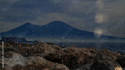 Vesuvio sotto la pioggia