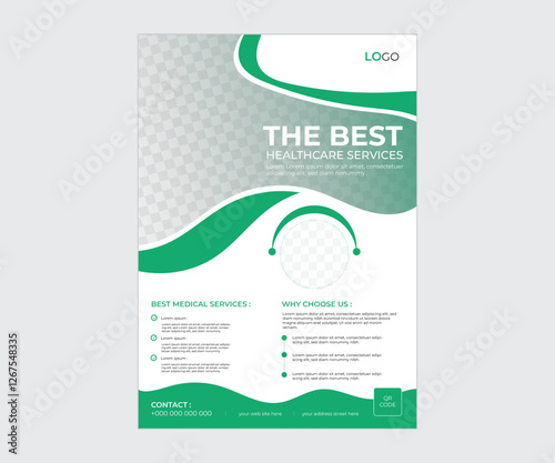 A modern flyer template design.