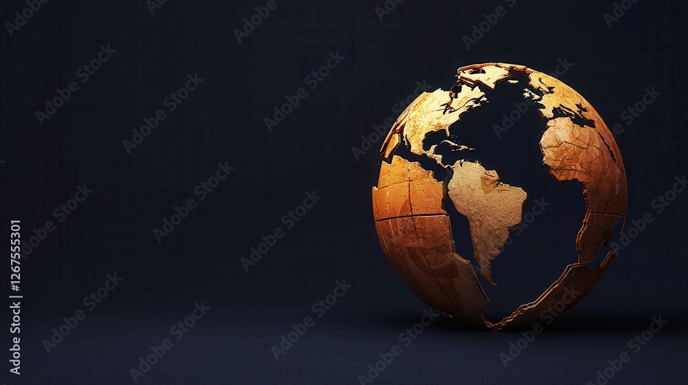 A textured globe with a dark background, highlighting continents, evokes themes of exploration and global awareness. A textured globe with a dark background, highlighting continents, evokes themes of exploration and global awareness.