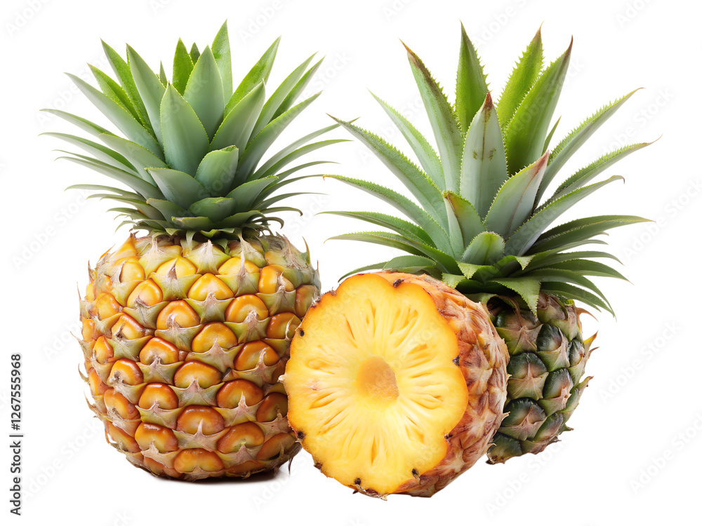 one and ahalf pine apple isolated on transparent background png one and ahalf pine apple isolated on transparent background png