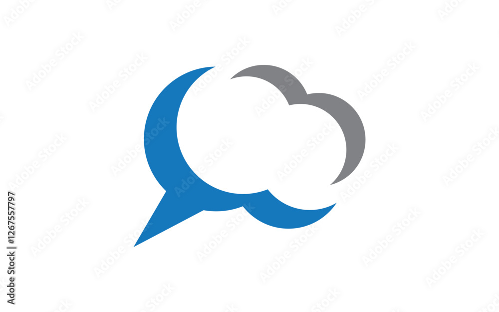 Speech message bubble icon Logo template vector illustration Speech message bubble icon Logo template vector illustration