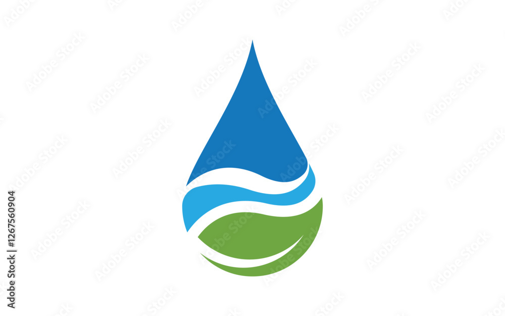 Water drop pure nature Logo Template vector illustration design Water drop pure nature Logo Template vector illustration design