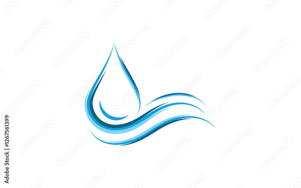 Water drop pure nature Logo Template vector illustration design Water drop pure nature Logo Template vector illustration design