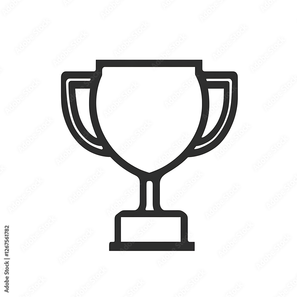 A Simple Line Drawing Of A Trophy Cup A Simple Line Drawing Of A Trophy Cup