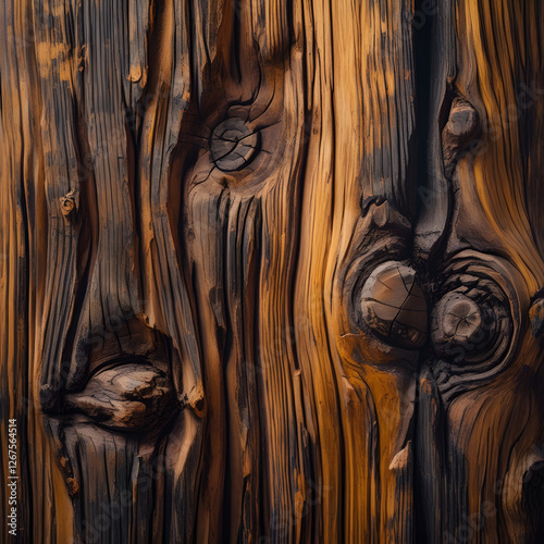 Experience the timeless beauty of Aged Wooden Surface with Natural Grain, a highly detailed wooden texture that captures the essence of organic warmth and rustic elegance. 