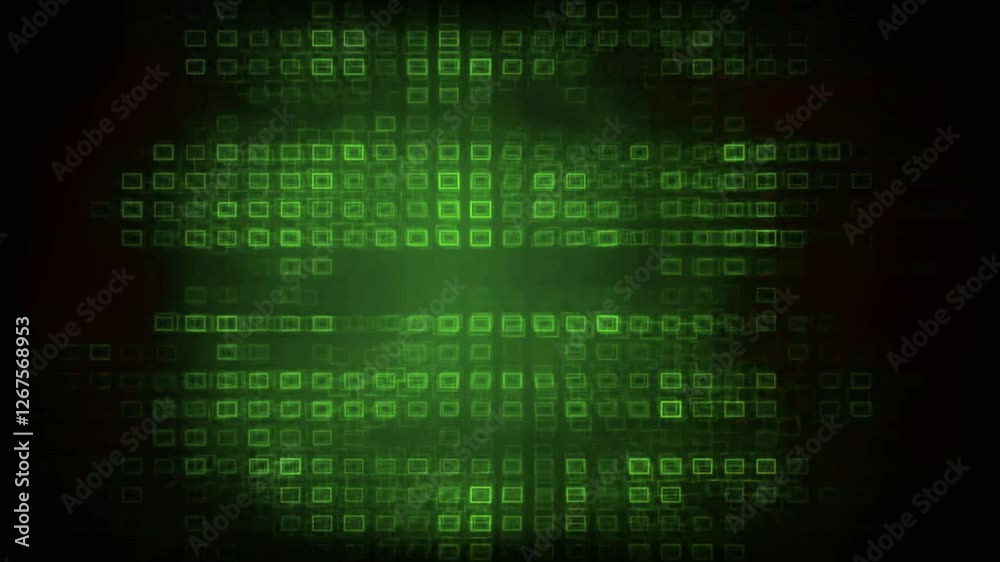 Digital Matrix with Green Color Scheme Digital Matrix with Green Color Scheme