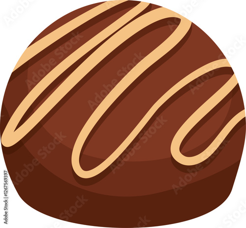 Chocolate truffle illustration 