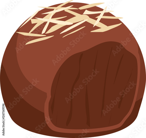 Chocolate truffle illustration 