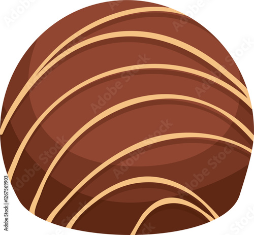 Chocolate truffle illustration 