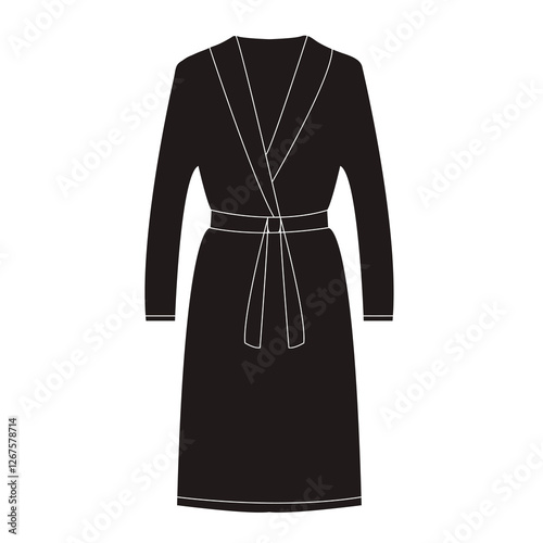 bathrobe vector icon