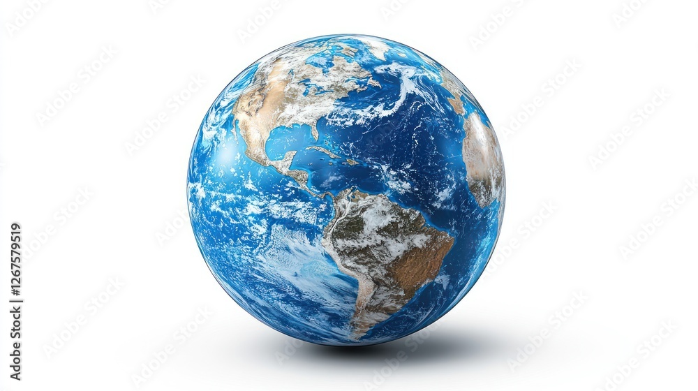 Earth globe, 3D rendering, isolated, world map Earth globe, 3D rendering, isolated, world map