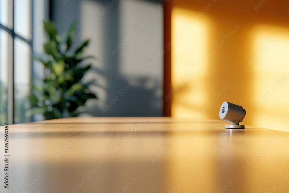 Obraz premium spotlight on a table in a sunlit room