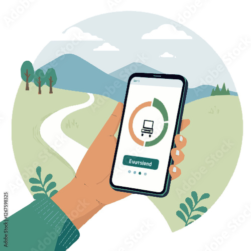 mobile phone with gps navigation,Smartphone with GPS Navigation and Map Display,Smartphone with Interactive GPS Map and Directions,Travel and Navigation App on Mobile Device,