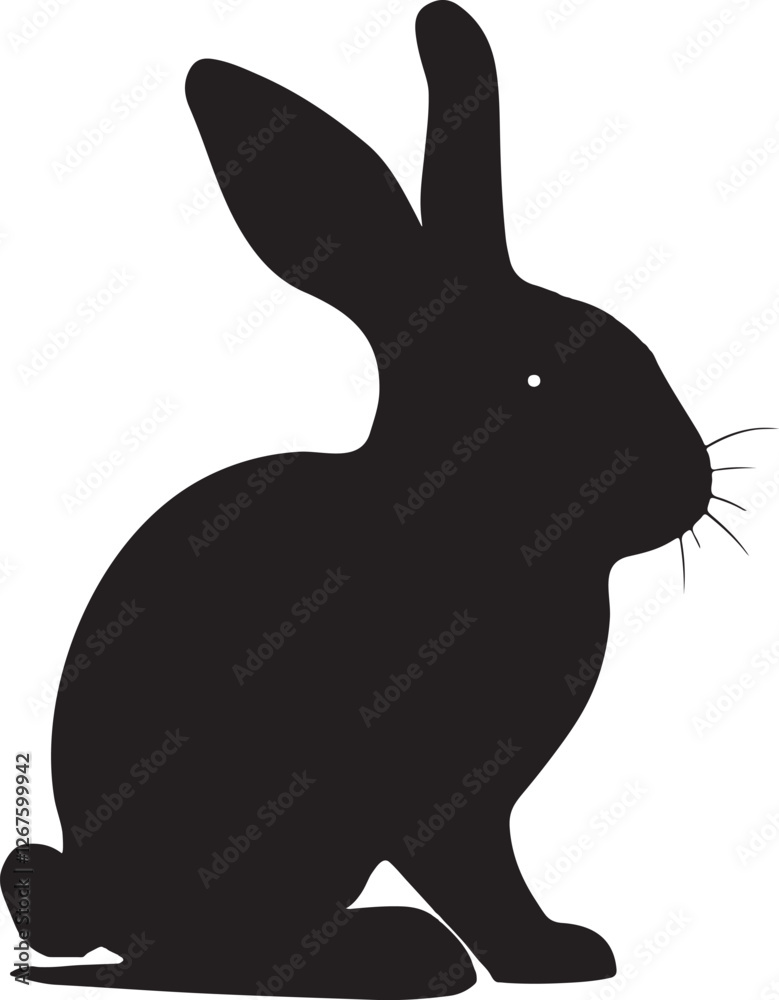Obraz premium A cute bunny silhouette