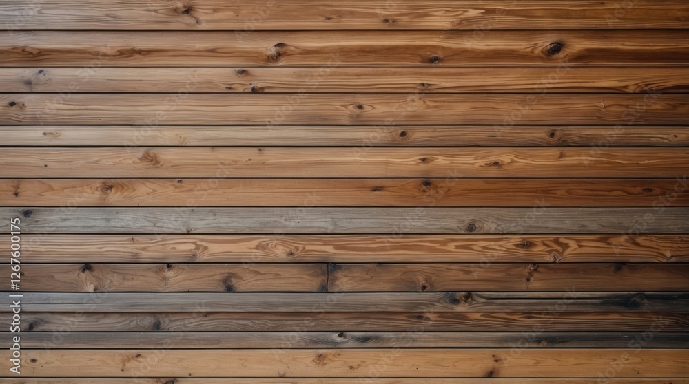 Fototapeta premium Wooden plank wall texture with various shades of brown and natural patterns ideal for backgrounds and design elements Copy Space