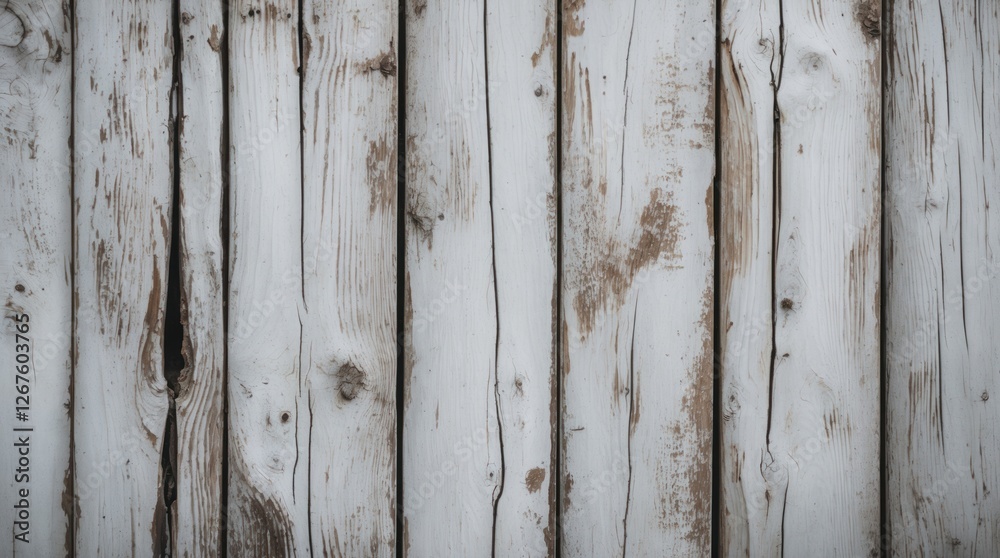 Weathered white wooden fence planks with visible grain patterns and rustic texture suitable for background use Copy Space Weathered white wooden fence planks with visible grain patterns and rustic texture suitable for background use Copy Space