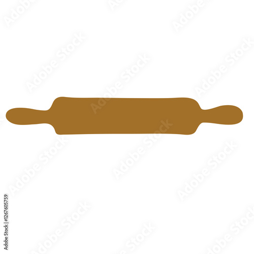 rolling pin for dough vector icon