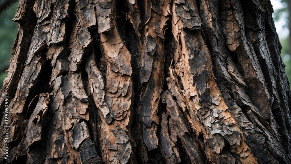 Textured close-up of rugged tree bark highlighting natural patterns and earthy tones ideal for nature-themed designs and backgrounds. Textured close-up of rugged tree bark highlighting natural patterns and earthy tones ideal for nature-themed designs and backgrounds.