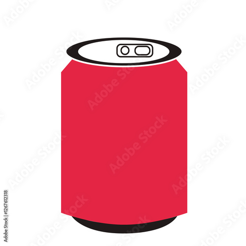 tin bottle of soda vector icon