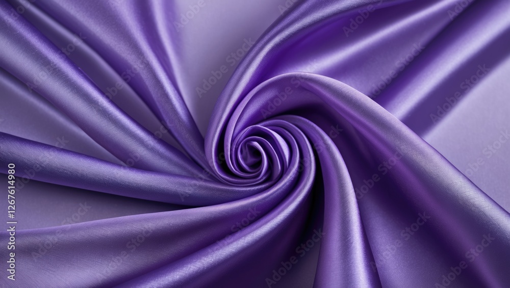 Fototapeta premium Purple blue satin fabric texture with sheen ideal for design projects and backgrounds showcasing smooth, elegant draping and vibrant colors.