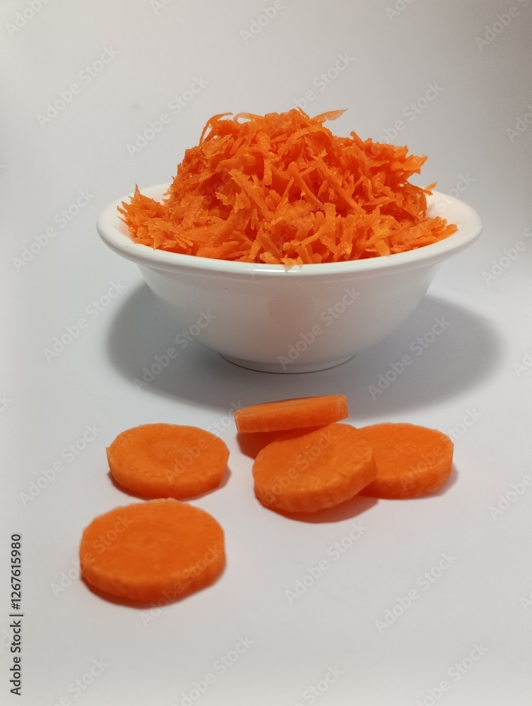 Grated carrots. Carrot slices. Proper nutrition. Grated carrots. Carrot slices. Proper nutrition.