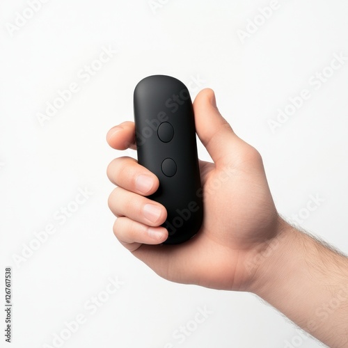 Wallpaper Mural Hand Holding Black Remote Control Torontodigital.ca