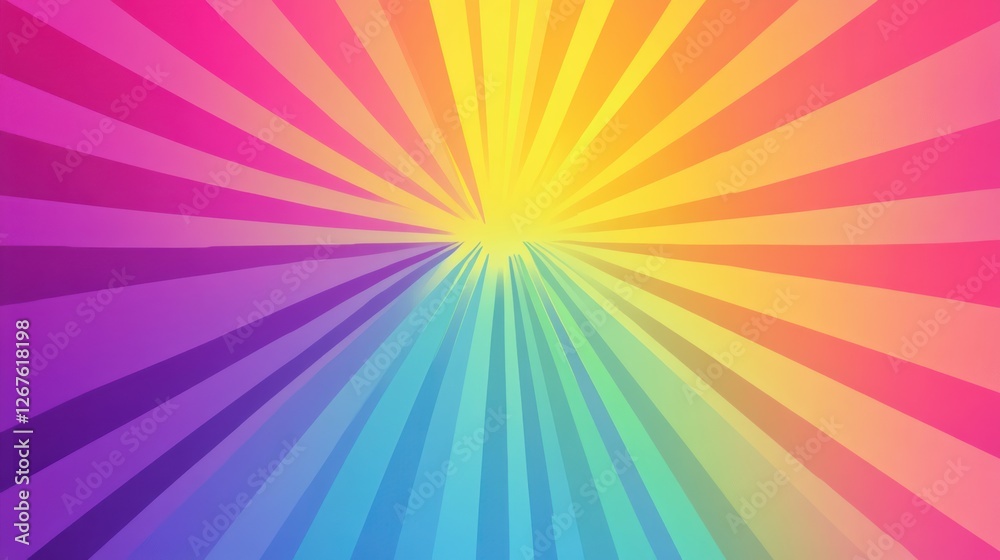 Obraz premium Abstract rainbow sunburst background.