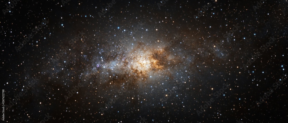 Obraz premium Messier 33: The Triangulum Galaxy, A Cosmic Tapestry of Stars and Nebulae