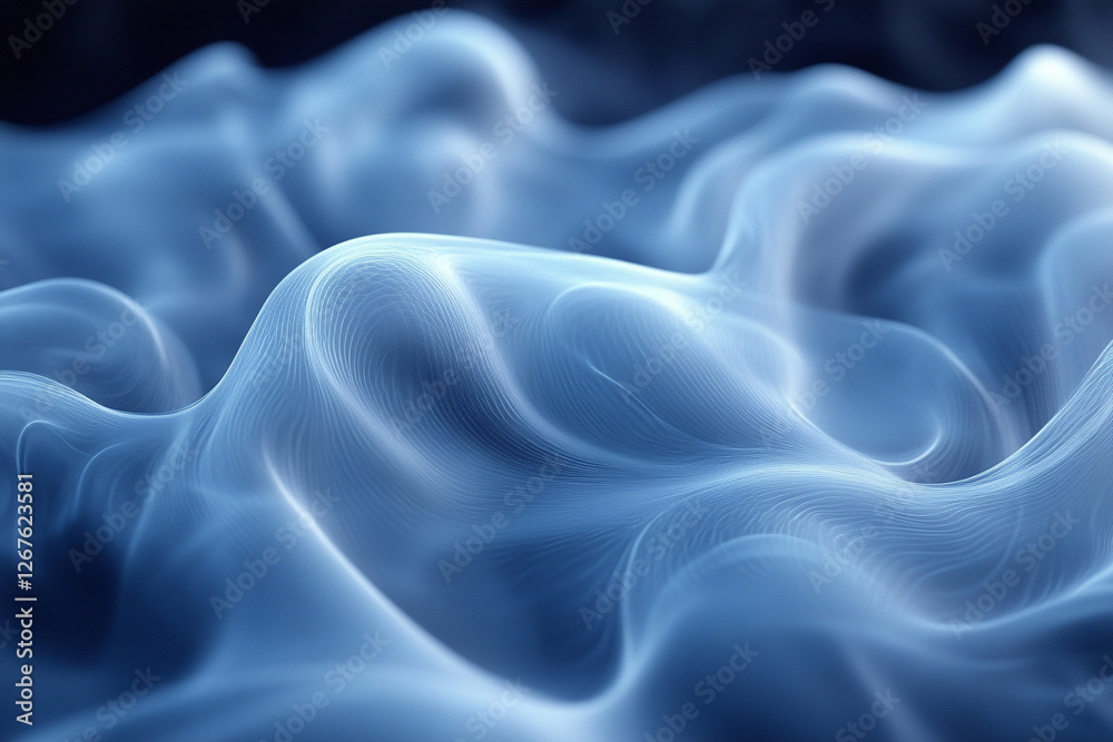 Obraz premium abstract background with blue silk