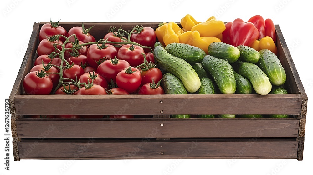 fresh vegetables in a box fresh vegetables in a box