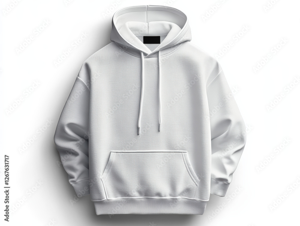 A plain white hoodie sweatshirt with a front pocket and drawstring hood, isolated on a white background. Ideal for casual wear or branding.
A plain white hoodie sweatshirt with a front pocket and drawstring hood, isolated on a white background. Ideal for casual wear or branding.