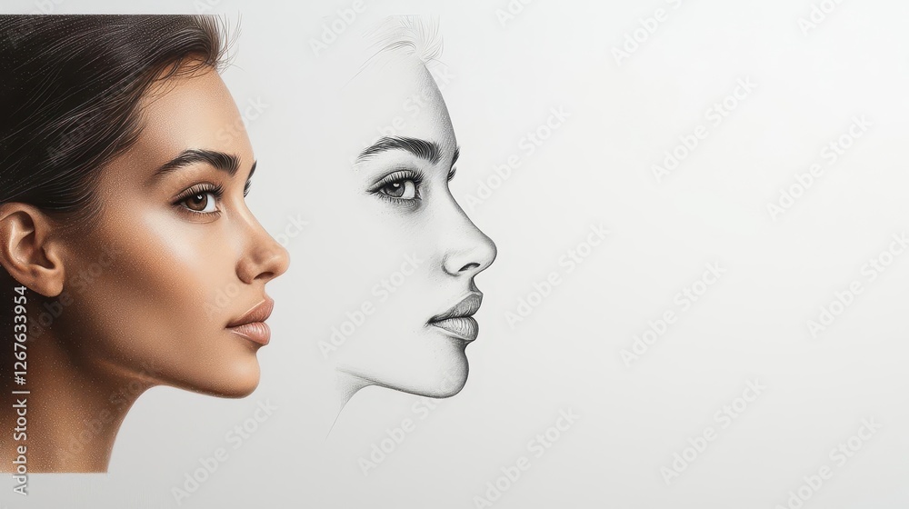 Before to after A basic photo converted into a highly detailed pencil sketch Before to after A basic photo converted into a highly detailed pencil sketch