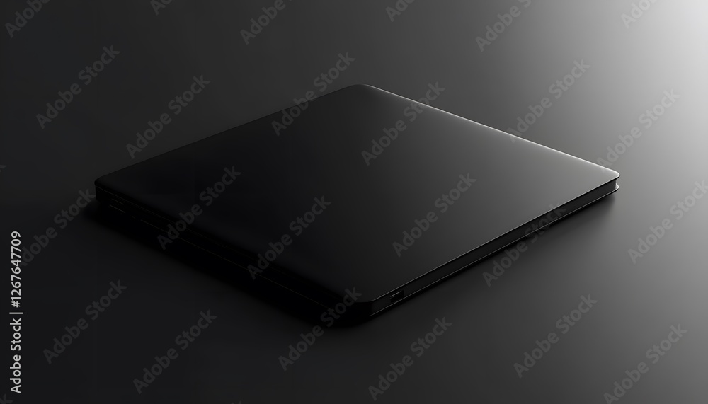Black Tablet Device Sleek Minimalist Look Black Tablet Device Sleek Minimalist Look