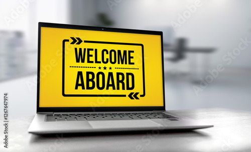Welcome Aboard - business slogan