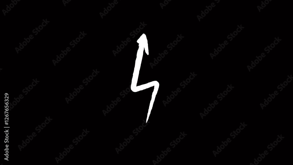 Up arrow animation on black background. Hand Drawn Scribble Element Animation showing the outline line arrow pointing sharply upwards. 4k Animation Up arrow animation on black background. Hand Drawn Scribble Element Animation showing the outline line arrow pointing sharply upwards. 4k Animation