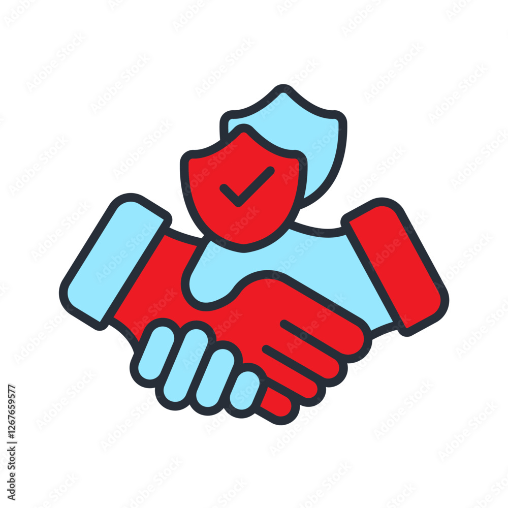 trust icons isolated on White Background. Flat style design trust icons isolated on White Background. Flat style design